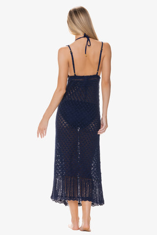 helen jon claudia crochet dress navy 2