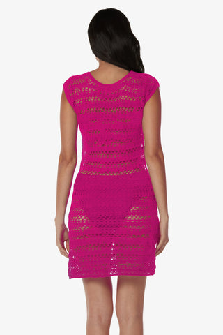 Kendall Crochet Dress  |  Lotus Pink