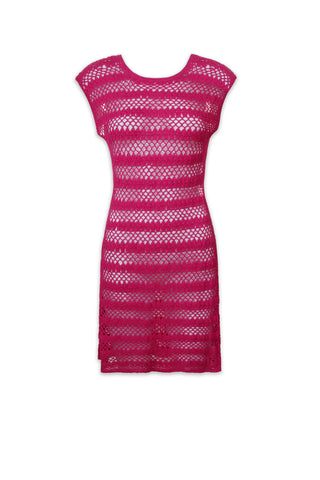 Kendall Crochet Dress  |  Lotus Pink