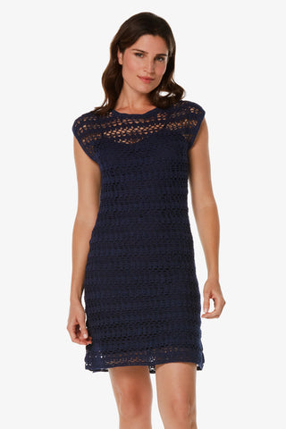 helen jon kendall crochet dress navy 4