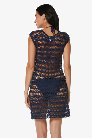 helen jon kendall crochet dress navy 2