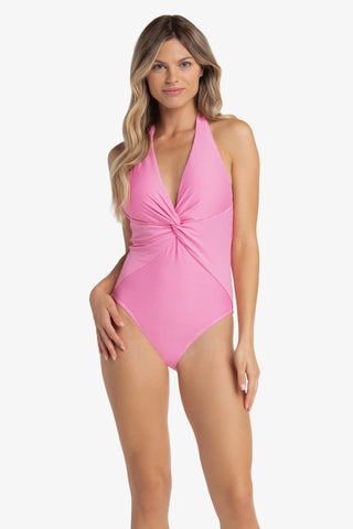 twist-front-one-piece-pink-gingham-1