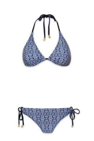 helen jon String Bikini Top  |  Tangier Navy 5