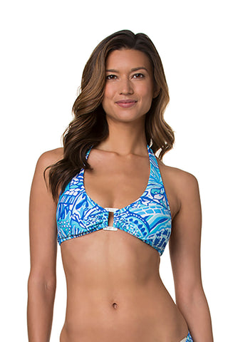 SHELL HALTER-BLUE GROTTO