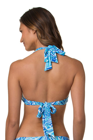 SHELL HALTER-BLUE GROTTO